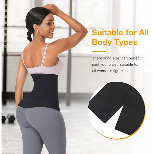 16,4 fod Kvindernes Talje Træner Bandage Wrap Sauna Bælte Lang Overkrop Mave Sved Wrap Mave Skulptur Talje Trimmer Talje Bredde 5,11\" (One Size)