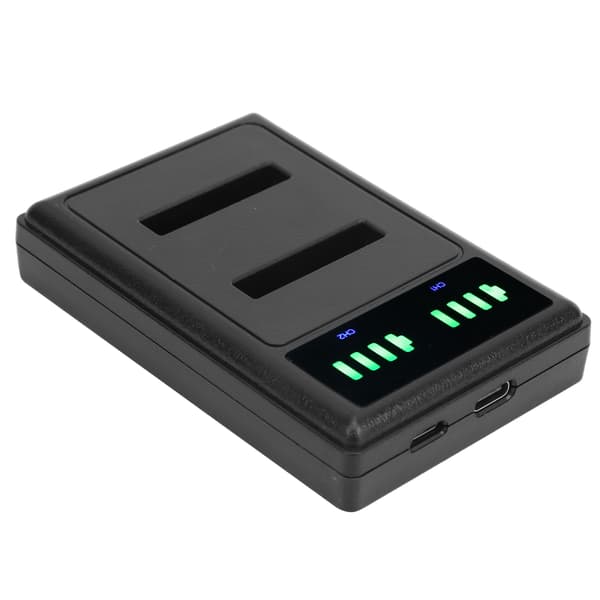 Dobbelt Hurtig Opladningshub Opladningsbase Micro TypeC LCD Display til ENEL19 Kamera Batteri