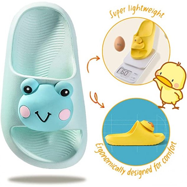 Børnesliders - Drenge og Piger Tøfler - Småbørns Strand Pool Slides Sandaler Slip-on Sommer Flip Flops