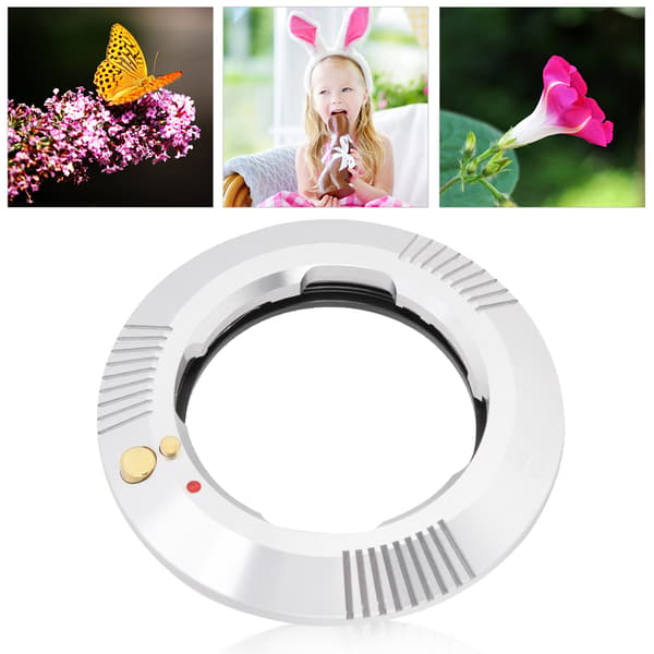 M-EOS.R Sølv Aluminiumlegering Linseadapterring til Leica M-objektiv til Canon EOS.R-monteringskamera
