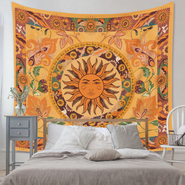 Konst Heminredning Gåvor Mandala Bohemian Tapestry Lämplig för Sovrumsdekoration（426-1，39 x 59 tum）