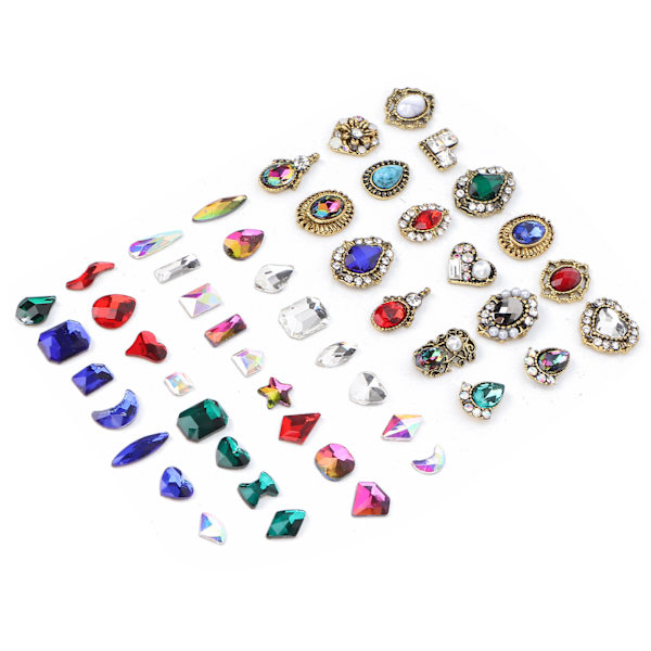 Negle Rhinestones Kit Nem Anvendelse DIY Bærbar Letvægts Praktisk Charmerende Robust Holdbar Negle Sten Til Kvinder