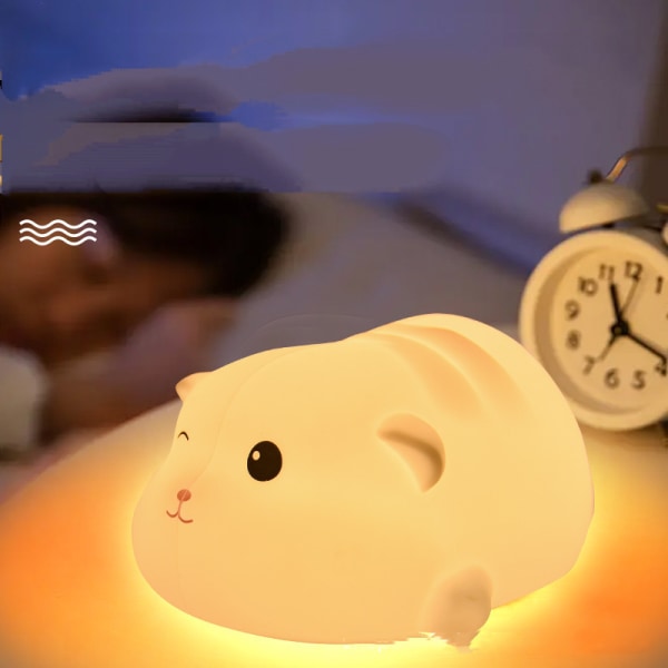 Nattlampa för barn, nattlampor för kattungar med batteri, 7-färgs bordslampa, rumsdekoration, USB uppladdningsbar, söta LED flerfärgade presenter