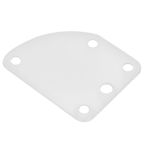 5-håls halsbricka för ST elgitarr Deluxe Style DIY-ersättningsdelar (silver)
