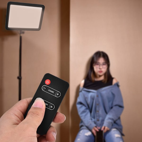 LED128B 3300/5600K Video Soft Light Fill Lamp för SLR Mirrorless Kamera CRI95 (utan batteri)