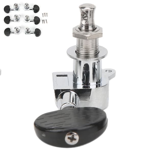 Guitar Tuning Pegs Head Tuners String Locking Knobs Velegnet til Elektrisk Klassisk Instrument Semicirkel