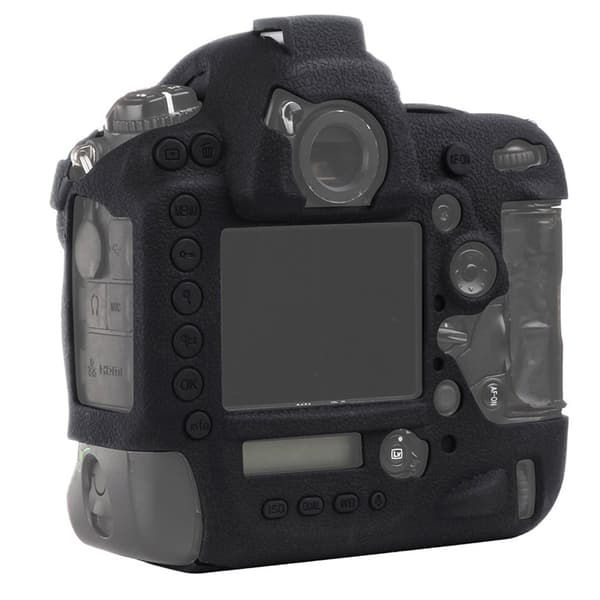 Holdbart til Nikon D4 D4S kamerataske cover blødt silikone beskyttende sort