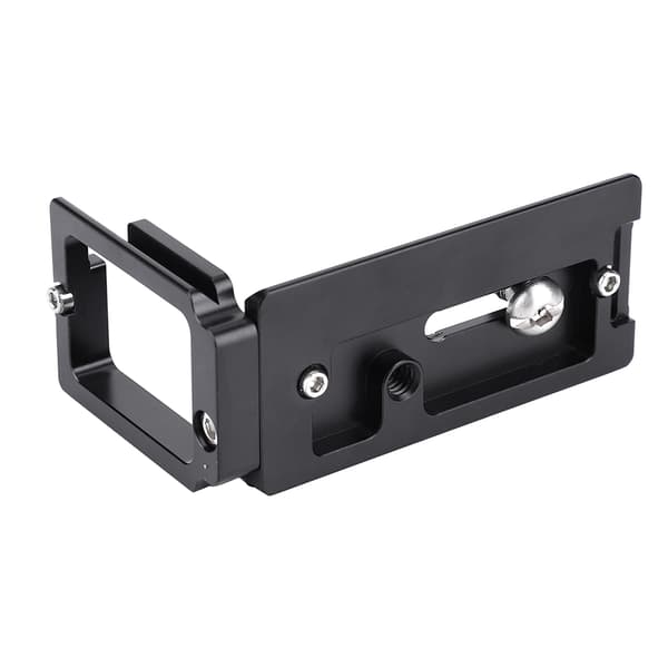 Sort aluminiumslegering Quick Release L-plade lodret håndgrebbeslag til Sony A6000 A6300 A6500 kamerahus