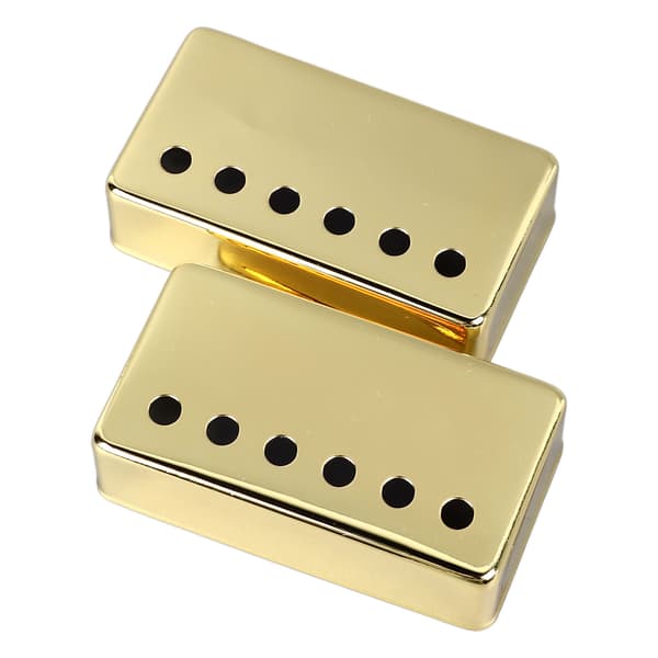 2 st Elgitarr Humbucker Pickup Skal Mässing Professionell Gitarr Pickup Kåpa för LP Guld 52mm 52mm