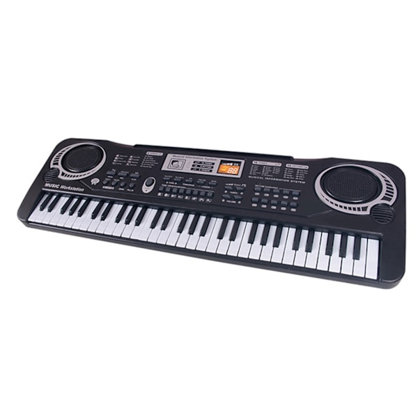 Barn Piano Keyboard 61 tangenter Multifunktionell Elektronisk Keyboard Learing Musikinstrument Leksak för Pojkar och Flickor med Strömkälla