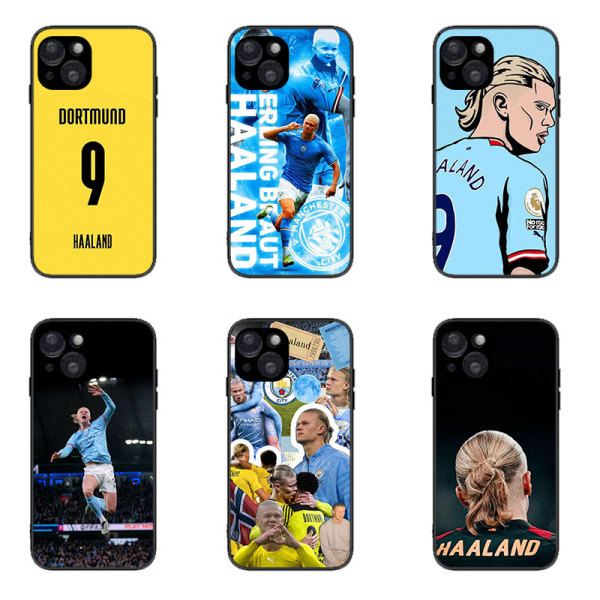 Man City FC Erling Haaland 2022/23 First Team Soft Gel case kompatibelt med iPhone 11 Randomly