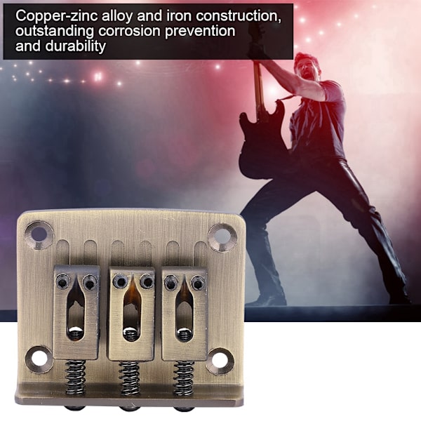 3 Strenger Boks Gitar Bro DIY Strenger Instrument Faste Erstatningsdeler (Bronse)