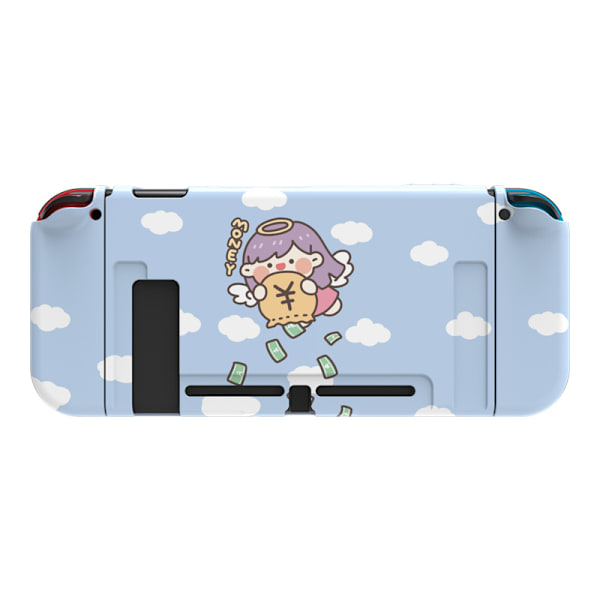 Dockningsbar skyddande väska för Nintendo Switch, söt mjuk TPU slim case cover för NS-konsol och Joy-Con-kontroller