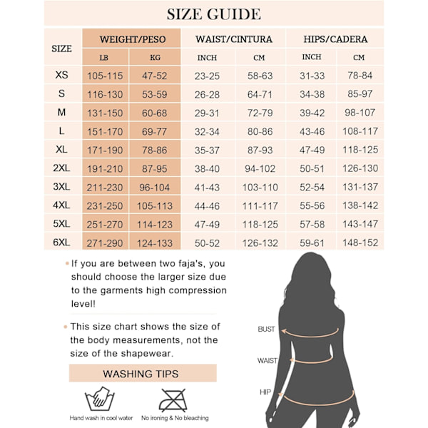 Shapewear för kvinnor, maghållande Fajas Colombianas, body shaper med dragkedja och öppen byst L Beige