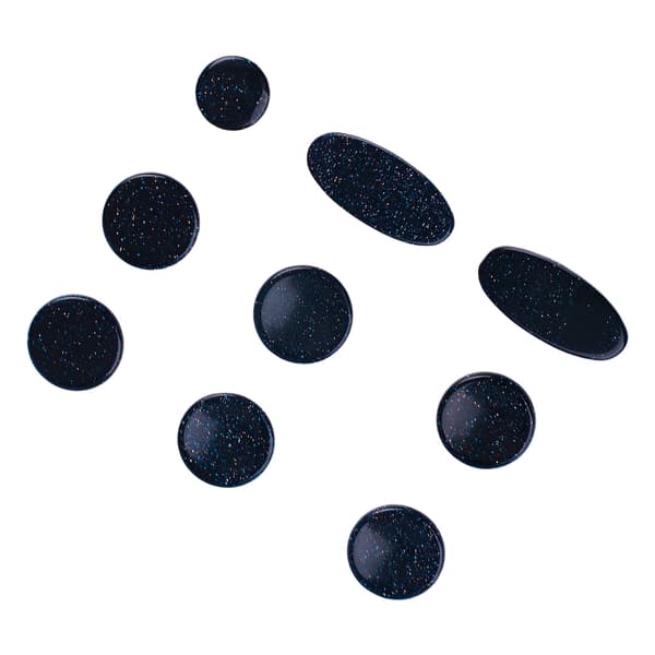 9PCS Saksofon Finger Pads Saksofon Nøkkelknapper Musikinstrument Tilbehør Flere Størrelser C356 Mørkeblå