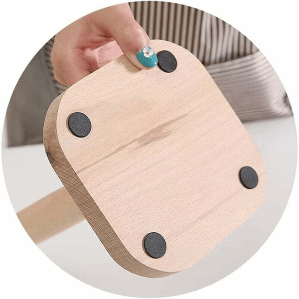 Træpapirhåndklædeholder Rulledispenser - Multifunktionel Stand til Køkken, Stue, Soveværelse & Badeværelse