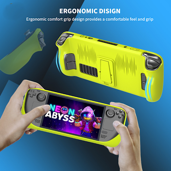 Skin for Steam Deck Case Robust Armor Case Designad för Steam Deck TPU Cover-Aurantiacus