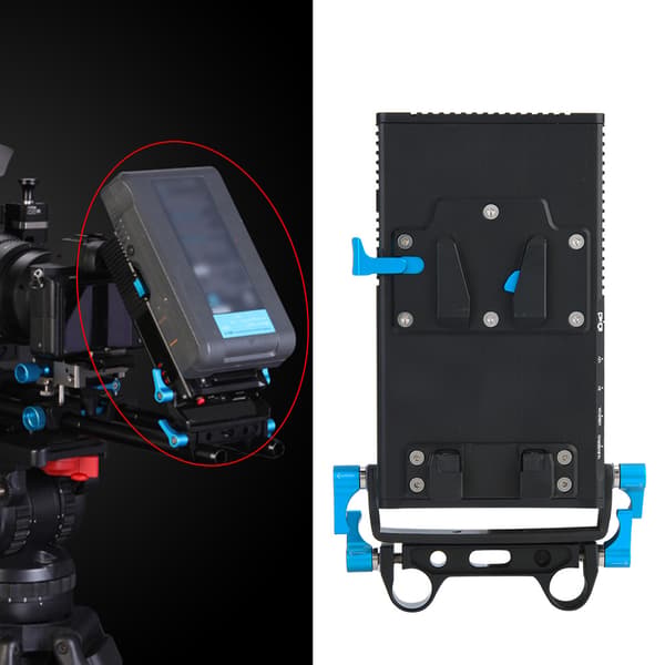 V-Mount Batteriplate Kamera Strømforsyningssystem For 5D2/3 A7 GH4/3 BMPC