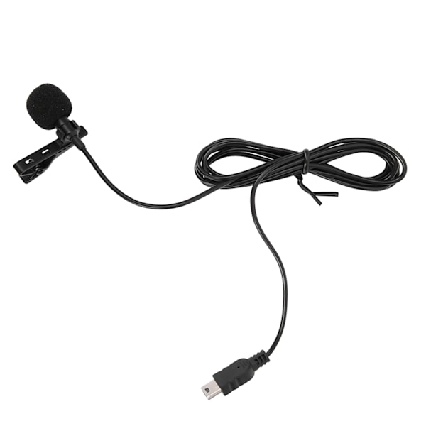 Mini USB Stereo Extern Mikrofon Professionell Mikrofon Med Klämma för GoPro Hero 3 / 3+ / 4