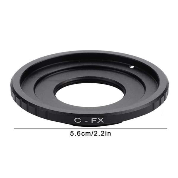 CCTV C-mount objektivadapter overførselsring til DSLR-kameraer til Fujifilm (C-FX sort)
