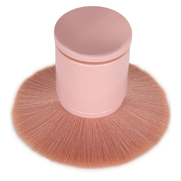 Retractable Makeup Brush Blush Powder Foundation Cosmetic Brush Women Beauty Tool (Pink)