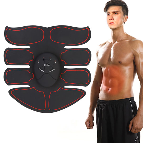 EMS Intelligent Training Patch (1 Abdomen   1 Main) (Svart   Rød)