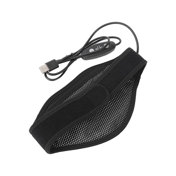 Opvarmning Nakkemassager 5 Gear Vibrationsmassage Vaskbar USB Opvarmet Nakke Wrap til Hjemmebrug Kontorarbejde