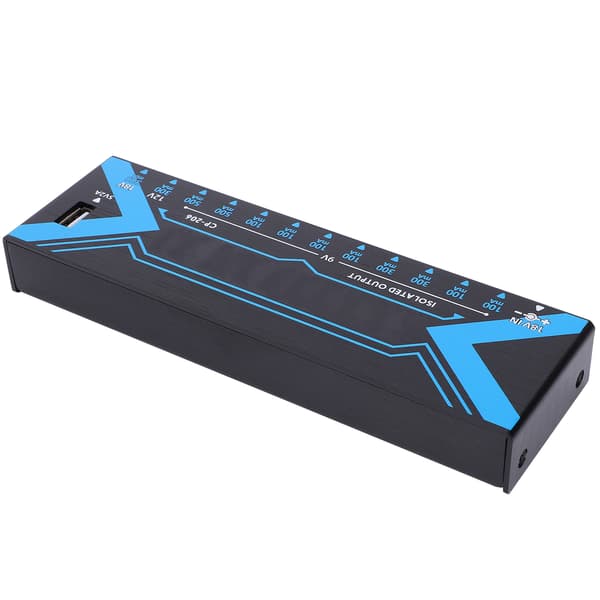 Effektpedal 12 utgångar kortslutningsskydd gitarrströmförsörjningstillbehör