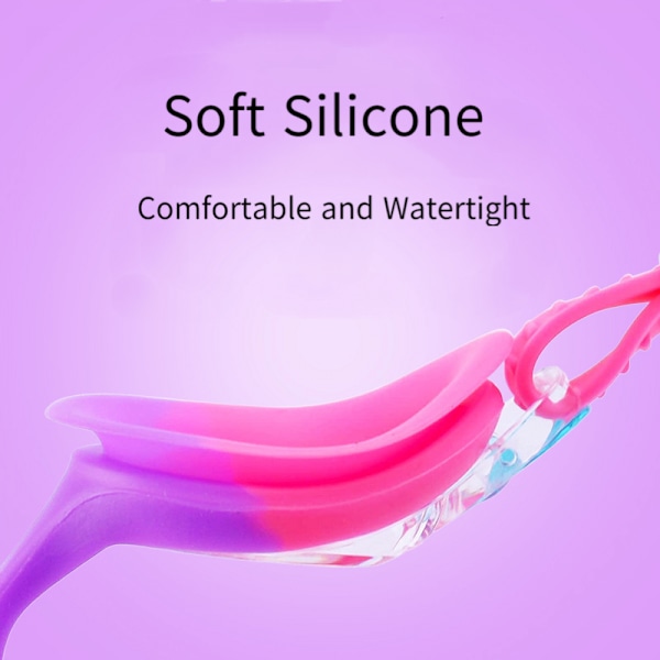 2-pack simglasögon för barn flickor pojkar 3-14 år, anti-imma 100% UV-skydd med reseväska (rosa & gul)
