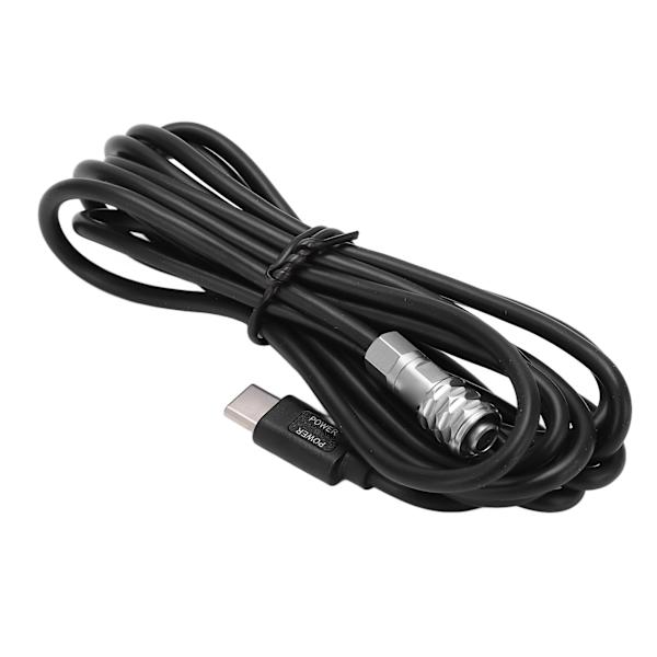 USB C till 2-stifts PD-utlösande strömkabel för BMPCC Blackmagic Pocket Cinema Camera 4K 6K
