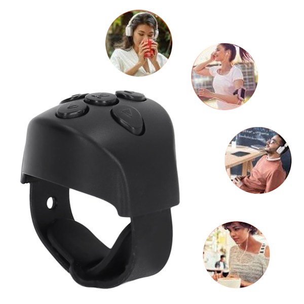 Bluetooth Fjärrkontroll Justerbar Storlek Bluetooth Fjärrkontroll Bläddringsring Trådlös Kameraslutare Selfie Knapp för Android för TELEFON