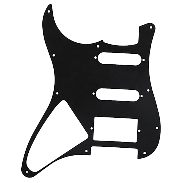 Kvalitets 11-håls Elektrisk Gitarr SSD Pickguard Tillbehör för ST SQ SSH Gitarer (Svart)
