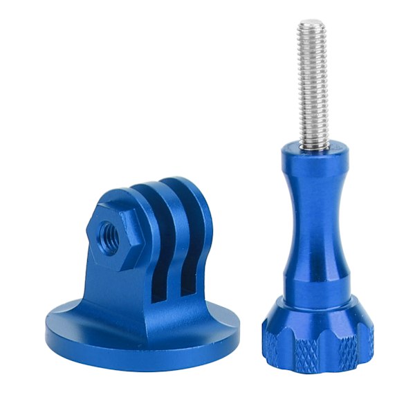 Aluminiumlegering Adapter Action Kamera Tillbehör Flerfunktionsadapter Bas 1/4in Skruv till Sport Kamera Gränssnitt Blå