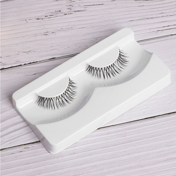 Falska ögonfransar 3D imiterat minkhår flerskiktade långa falska ögonfransar EyelashBE-325
