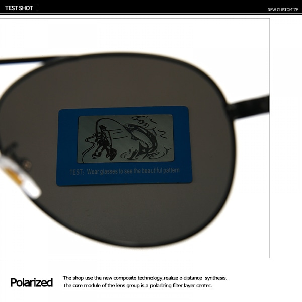 Pilotglasögon för män och kvinnor, polariserade - UV 400-skydd