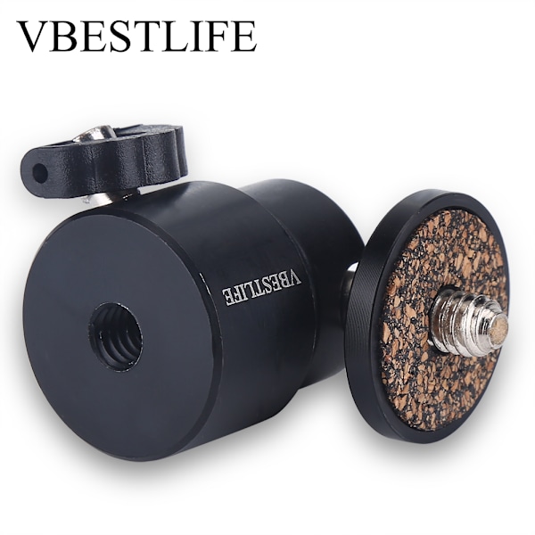VBESTLIFE 360° Vridbar Rotationsbar 1/4'' Skruv Kulhuvudfäste Kulhuvud Stativfäste