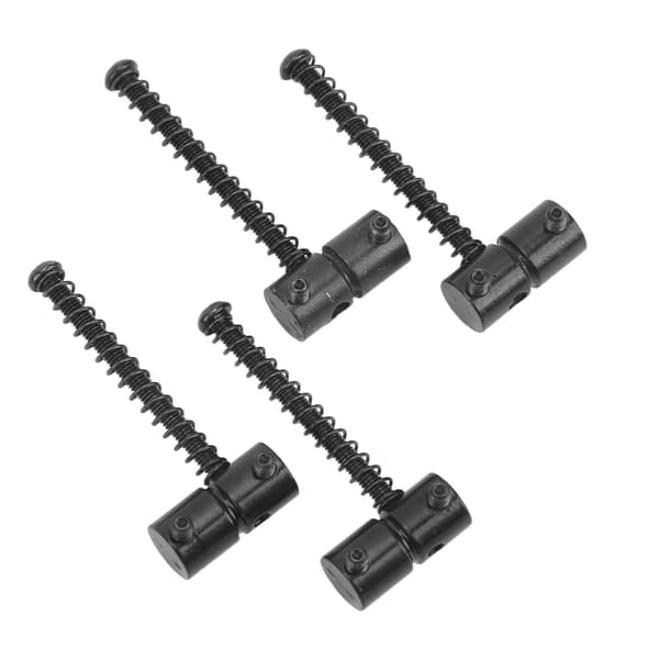 4 st metall elektrisk gitarr stall sadel 4 sträng bas tryck sadel ersättning svart