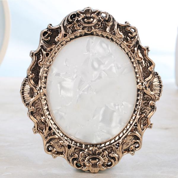 Retro Nagelkonst Displayram Poleringsfärg Akryl Gel Tips Display Manikyr Vintage Guld
