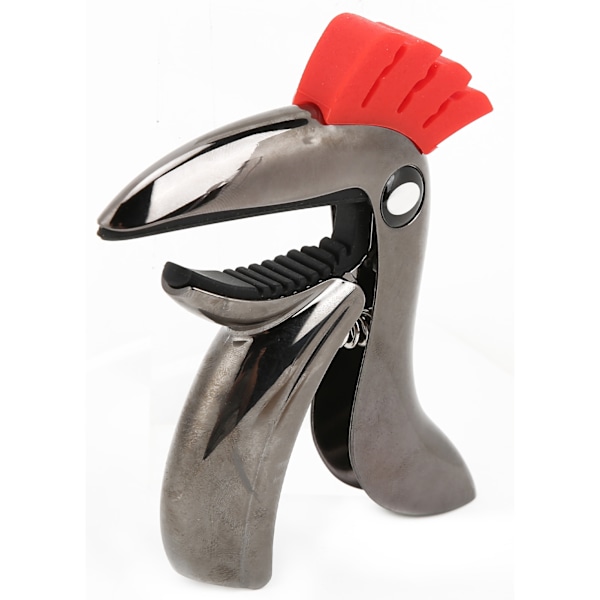 Fugleformet guitar capo i zinklegering - nemt skift mellem folk og pop - musikalsk instrument tilbehør - blank sort