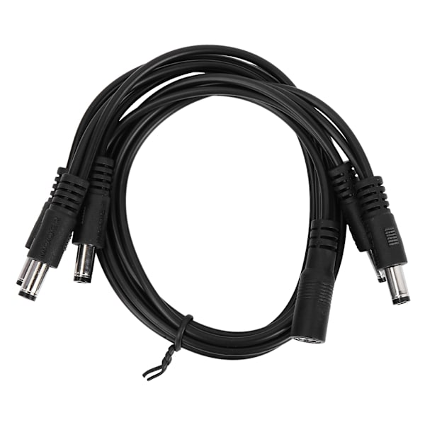 Holdbar gitar-effektpedal strøm 1 til 5 splitter patchkabel tilbehør (rett)