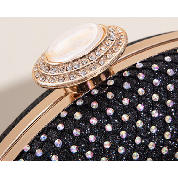 Kvinde Aften Taske Glitzrende Rhinestone Pung Kæde Clutch Pung Taske Fest Prom Bryllup Pung