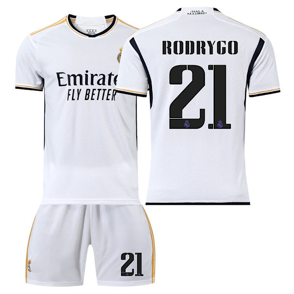 23/24 Real Madrid Hemmafotbollströja Set 21 RODRYGO L
