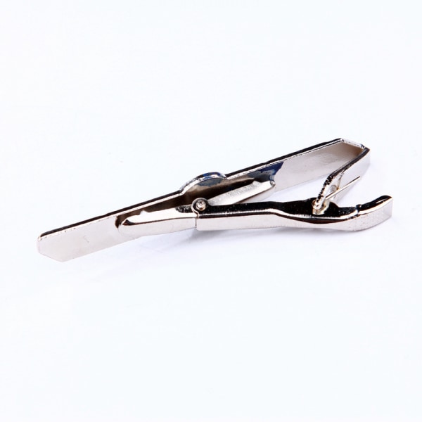 Mænd Metal Siliver Tone Simple Necktie Tie Bar Clasp Clip Bedste Julegave