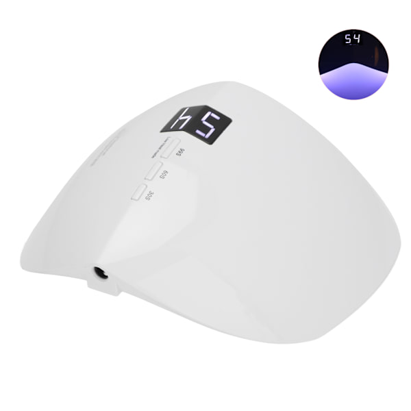 UV LED neglelampe 54W profesjonell negle tørketrommel gel polish herding lys med 3 timer innstilling 100‑240VEU plugg