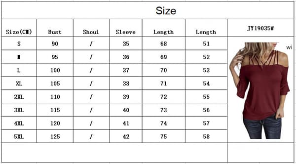 AVEKI Dame Spaghetti Stropper Kolde Skuldre Skjorter Afslappede Halværmede Toppe, Sort, M