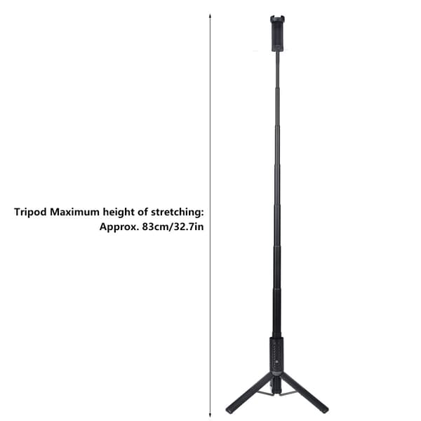 Ulanzi SK-02 Universal Telefon Stativ Beslag Forlængerstang Bluetooth Selfie Stick til Xiaomi