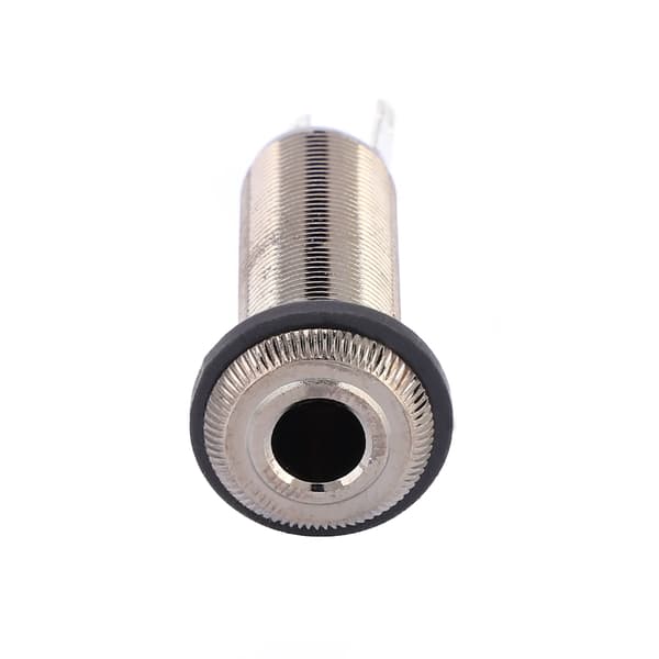 Kobber Mono End Pin Jack Socket for Elektrisk Gitar Ukulele Pickup(Gun Black)