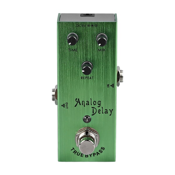 Gitarr Delay Effekt Pedal Multifunktion Rikt Timbre Analog Delay Elgitarr Effekt Pedal Ljusgrön
