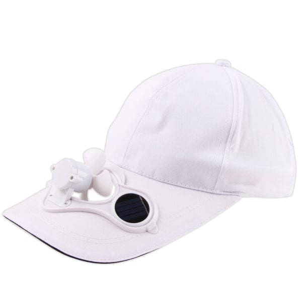 Cap baseball cap för att kyla ditt ansikte under varma sommardagar (vit)