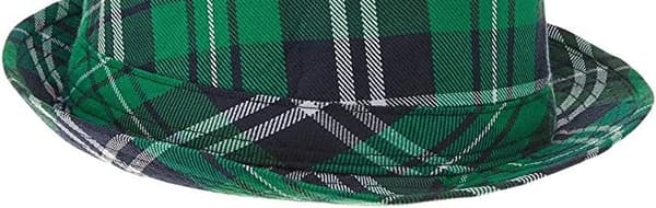 Pyhän Patrickin päivän ruudullinen fedora-hattu | Juhla-asu, 30*20CMA